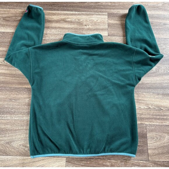 Champion Women's Explorer Fleece Snap Front Pullover Sweatshirt Size M Green - Picture 7 of 8